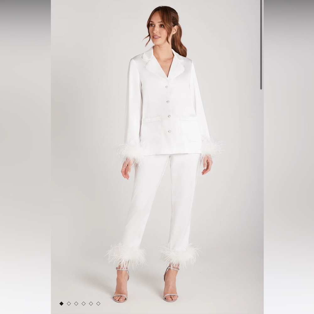 NADINE MERABI Darcie White Pajamas